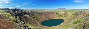 Crater Prints: Kerid crater, Iceland, Polar Regions