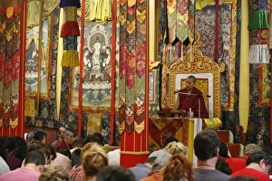 Images Dated 2nd July 2000: Khandro Rinpoche teaching at Vajradhara-Ling temple, Aubry-le-Panthou, Orne