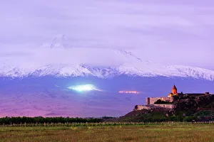 Central Asia Prints: Khor Virap Monastery, and Mount Ararat