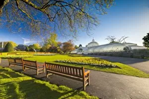 Bench Collection: Kibble Palace, Greenhouse located at the Botanic Gardens, Glasgow, Scotland, United Kingdom