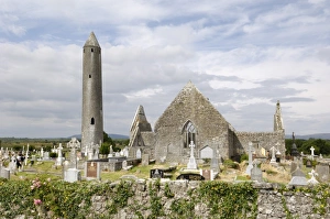Church Yard Prints: Kilmacdaugh churches and round tower