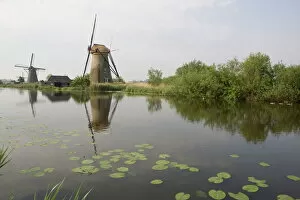 Wind Mill Collection: Kinderdijk windmills, Holland, Europe