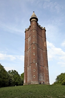 Towers Prints: King Alfreds Tower, Stourhead, Wiltshire, England, United Kingdom, Europe