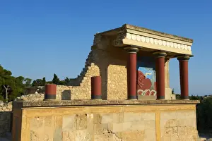 King Minos Palace, Minoan archaeological site of Knossos, Crete, Greek Islands, Greece, Europe