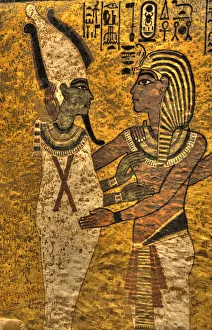 Creativity Prints: King Tut with Goddess Osiris, Tomb of Tutankhamun, KV62, Valley of the Kings
