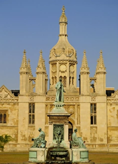 Cambridge Prints: Kings College from back, Cambridge, Cambridgeshire, England, UK, Europe