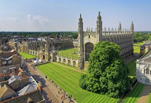 Chapel Prints: Kings College and chapel, Cambridge, Cambridgeshire, England, United Kingdom, Europe