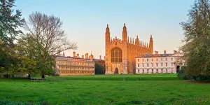 Chapel Prints: Kings College Chapel, Kings College, The Backs, Cambridge, Cambridgeshire, England