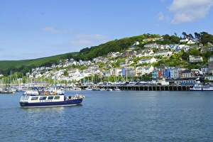Kingswear and River Dart viewed from Dartmouth, Devon, England, United Kingdom, Europe