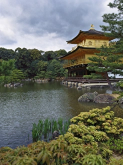 Kinkaku Ji Gallery: Kinkaku-ji Temple (Rokuon-ji) (Golden Pavilion), Kyoto, Japan, Asia