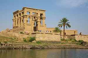 Adults Prints: Kiosk of Trajan in the foreground, Temple of Isis, UNESCO World Heritage Site
