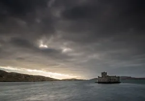 Scottish Prints: Kisimul Castle, Castlebay, Barra, Outer Hebrides, Scotland, United Kingdom, Europe