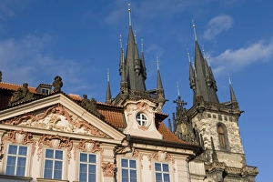 Images Dated 29th May 2007: Kisky Palace, Old Town Square, Church of Our Lady before Tyn, Old Town