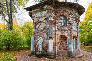 Public Park Prints: The Kitchen Ruin pavilion by Giacomo Quarenghi in the Catherine Park