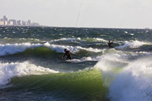 Seascape Prints: Kite surfing, Cape Town, Western Cape, South Africa, Africa