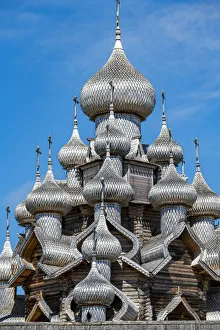 Places Of Worship Prints: Kizhi Pogost, Transfiguration Church, UNESCO World Heritage Site, Kizhi Island, Karelia