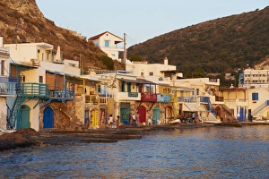 Klima, old fishing village, Milos Island, Cyclades Islands, Greek Islands