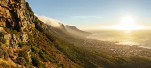 Cityscapes Prints: Kloof Corner at sunset, Cape Town, Western Cape, South Africa, Africa