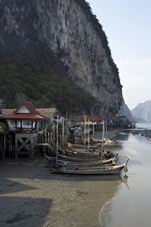 Phang Nga Prints: Ko Panyi, Muslim fishing village