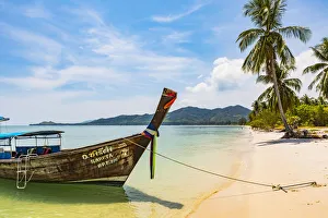 Longtail Boat Prints: Ko Yao Yai, Southern Thailand, Thailand, Southeast Asia, Asia