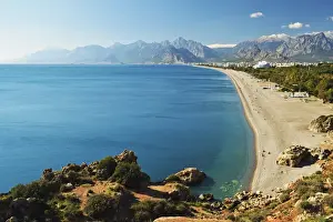 Asia Minor Prints: Konyaalti beach, Antalya, Taurus Mountains and Mediterranean Sea
