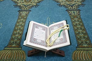 Images Dated 17th September 2006: Koran and prayer beads, Lyon, Rhone, France, Europe
