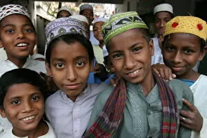 Koranic school students, Dhaka, Bangladesh, Asia