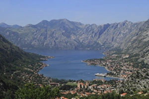 Kotor Prints: Kotor and Kotor Bay, UNESCO World Heritage Site, Montenegro, Europe