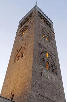 Images Dated 11th March 2008: Koutoubia minaret dating from 1147, Marrakesh, Morocco, North Africa, Africa