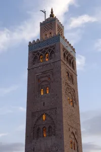 Koutoubia Prints: The Koutoubia minaret in the heart of the old medina next to a mosque of the same name