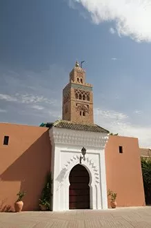 Images Dated 10th July 2009: Koutoubia Mosque, UNESCO World Heritage Site, Marrakech, Morocco, North Africa, Africa