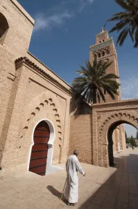 Images Dated 10th July 2009: Koutoubia Mosque, UNESCO World Heritage Site, Marrakech, Morocco, North Africa, Africa