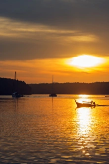 Krabi Prints: Krabi estuary sunrise, Krabi, Thailand, Southeast Asia, Asia