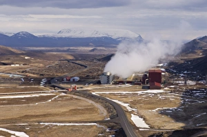 Images Dated 29th May 2007: Krafla geothermal power station near Lake Myvatn