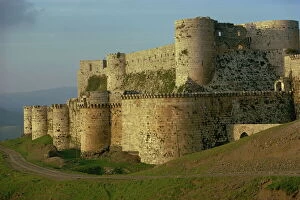 Images Dated 27th February 2008: Krak des Chevaliers, UNESCO World Heritage Site, Syria, Middle East