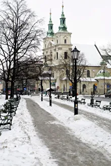 Historic Center Prints: Krakow historic center, Poland, Europe