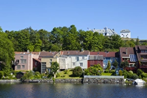 Images Dated 24th June 2009: Kristiansten Fortress and local architecture on the River Nidelva, Trondheim, Sor-Trondelag