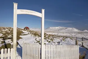 Reykjanes Prints: Krisuvikurkirkja, small church or chapel near Krisuvik (Krysuvik), Reykjanes Peninsula