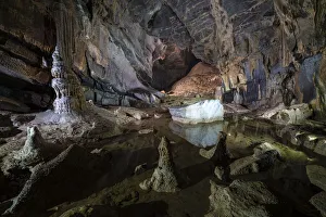 Caves Prints: Krizna Jama Cave, Cross Cave, Grahovo, Slovenia, Europe