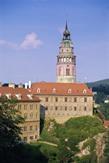 Terra Cotta Prints: Krumlov Castle, Cesky Krumlov, South Bohemia, Czech Republic, Europe