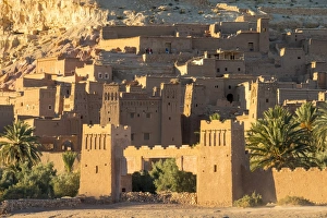 Moroccan Prints: Ksar of Ait Ben Haddou (Ait Benhaddou), UNESCO World Heritage site, Ouarzazate Province
