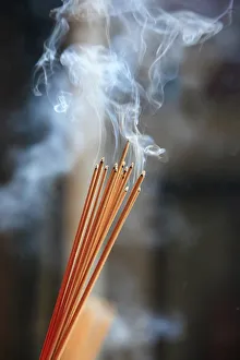 Incense Prints: Kuan Yin Teng, Temple of the Goddess of Mercy, Penang, Malaysia, Southeast Asia