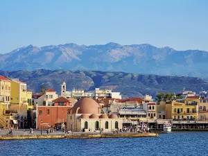 Chania Prints: Kucuk Hasan Mosque, City of Chania, Crete, Greek Islands, Greece, Europe