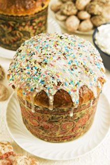 Easter Prints: Kulitch (Kulitsch), Russian Easter cake, Russia, Europe