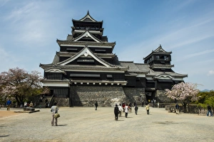 Kyushu Prints: Kumamoto Japanese Castle, Kumamoto, Kyushu, Japan, Asia