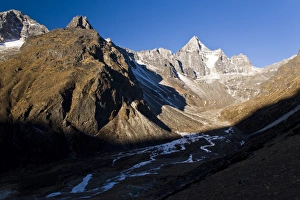 Soluk Prints: Kumuche Himal, Solu Khumbu (Everest) Region, Nepal, Himalayas, Asia