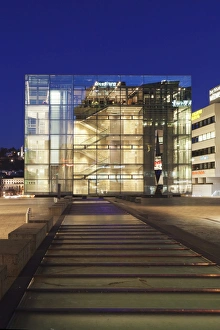 Stuttgart Prints: Kunstmuseum at Schlossplatz square, Stuttgart, Baden Wurttemberg, Germany, Europe