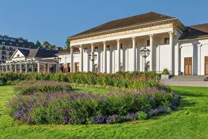 Landscaping Prints: Kurhaus in Baden-Baden features garden and architecture in Black Forest