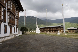 Bumthang Prints: Kuriej Lhakhang Monastery, Jankar, Bumthang Valley, Bhutan, Asia