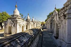 Mandalay Prints: Kuthodaw Pagoda, Mandalay, Myanmar (Burma), Asia